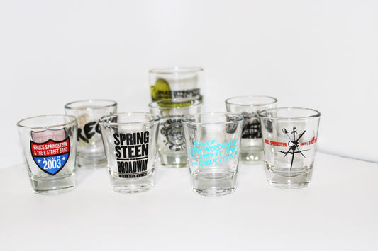 Bruce Springsteen ORIGINAL Shot Glass bundle - 8 Shot Glass concert tour memorabilia