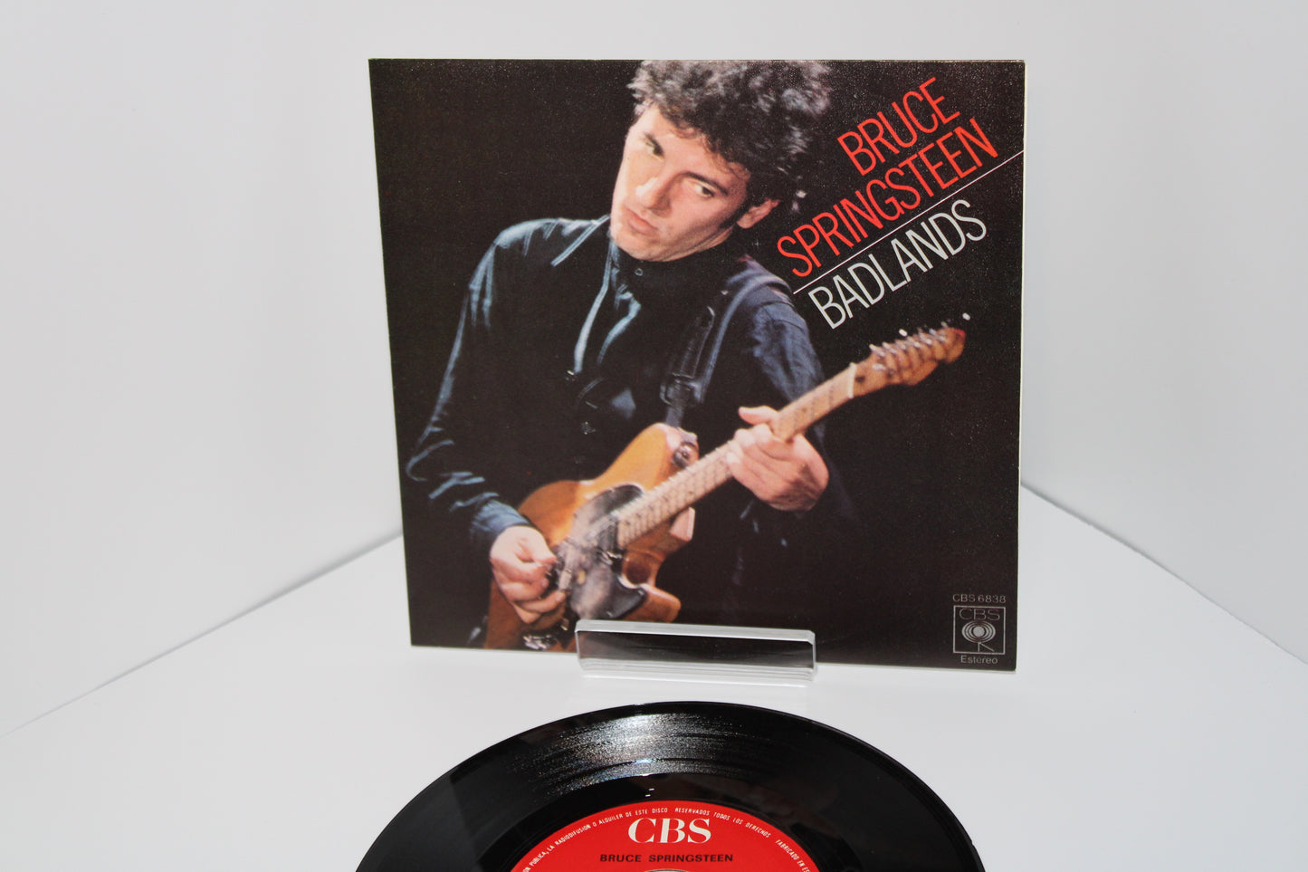 Bruce Springsteen BADLANDS & STREETS OF FIRE 7" Single with PICTURE SLEEVE