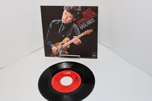 Bruce Springsteen BADLANDS & STREETS OF FIRE 45/7" Single with PICTURE SLEEVE