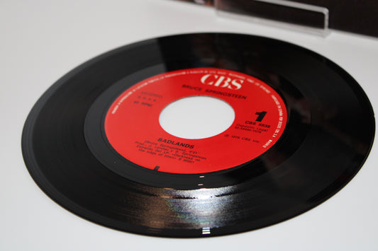 Bruce Springsteen BADLANDS & STREETS OF FIRE 45/7" Single with PICTURE SLEEVE