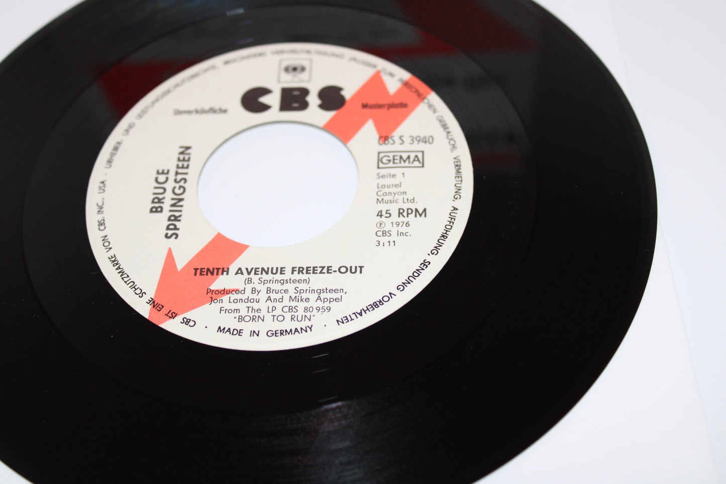 Bruce Springsteen 45/7" She's The One & Tenth Avenue Freeze Out "Blitzinformation" Promo w/original rare Sleeve