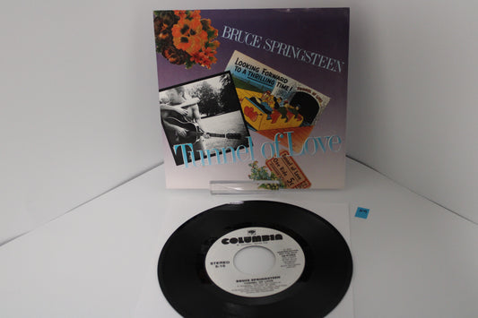 Bruce Springsteen 45 Record DEMO "Tunnel Of Love" Original No Barcode Demo white label NM