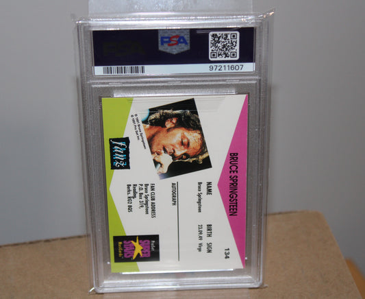 Bruce Springsteen Pro Set Super Stars Trading Card #134 - PSA 9 GRADED MINT!