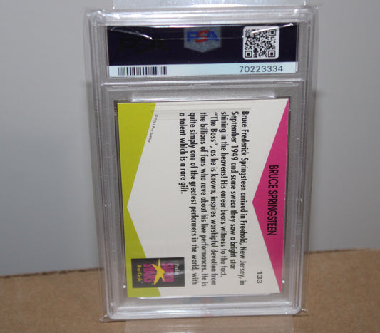 Bruce Springsteen Pro Set Super Stars Trading Card #133 - PSA 9 GRADED MINT!