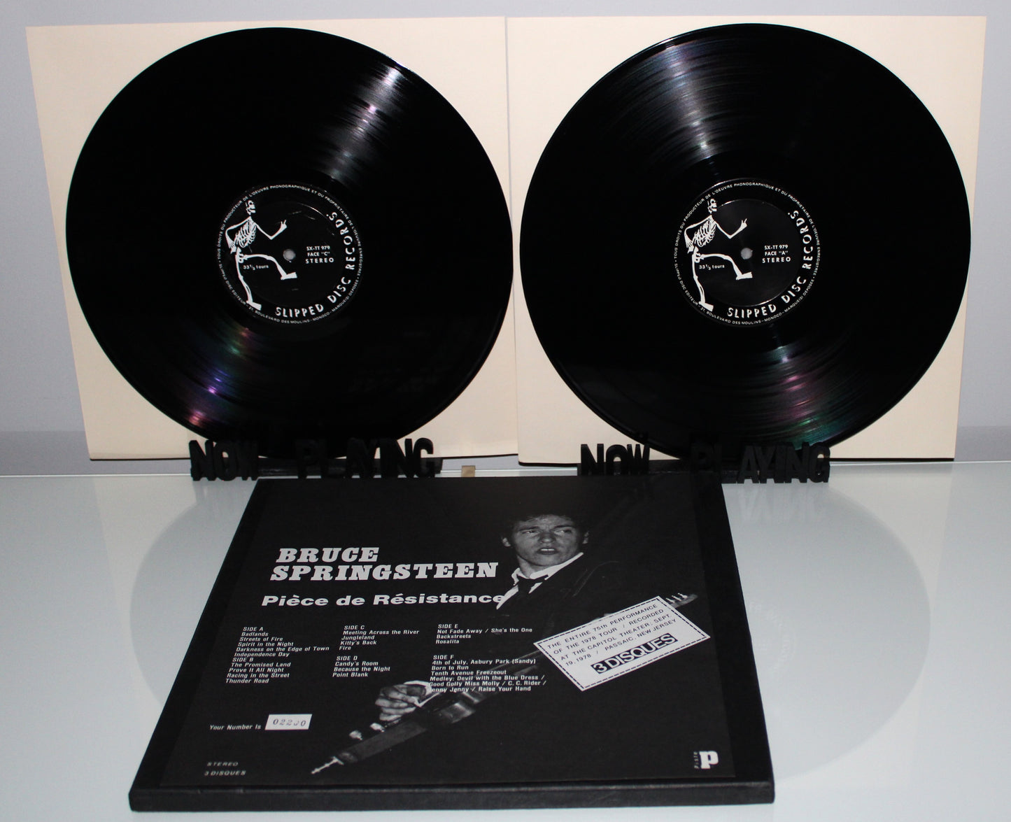 Bruce Springsteen "Pièce De Résistance" 3LP Records Vinyl LP Box SLIPPED DISC - NUMBERED Live Capitol Theatre 1978 BLV Boot