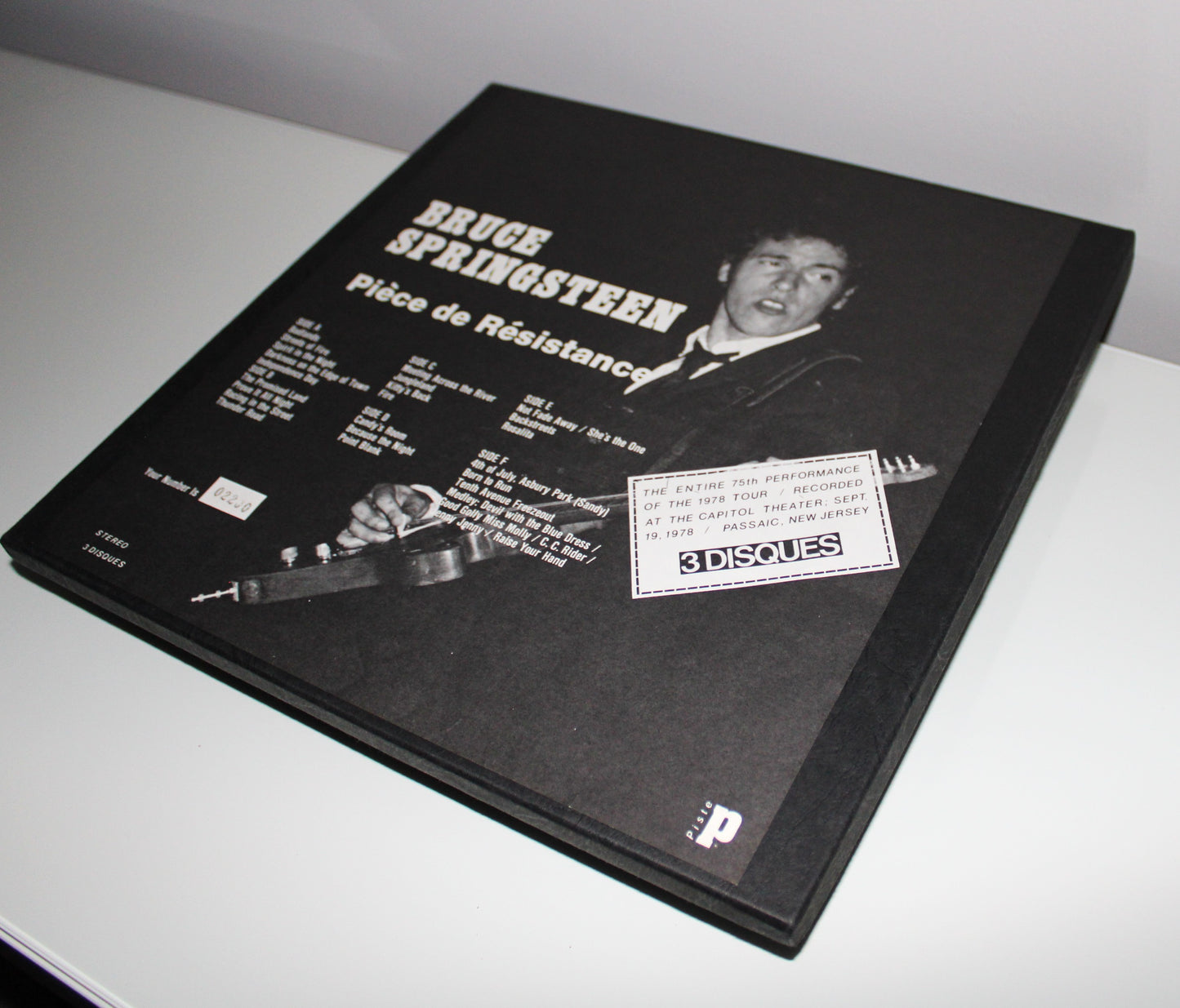Bruce Springsteen "Pièce De Résistance" 3LP Records Vinyl LP Box SLIPPED DISC - NUMBERED Live Capitol Theatre 1978 BLV Boot