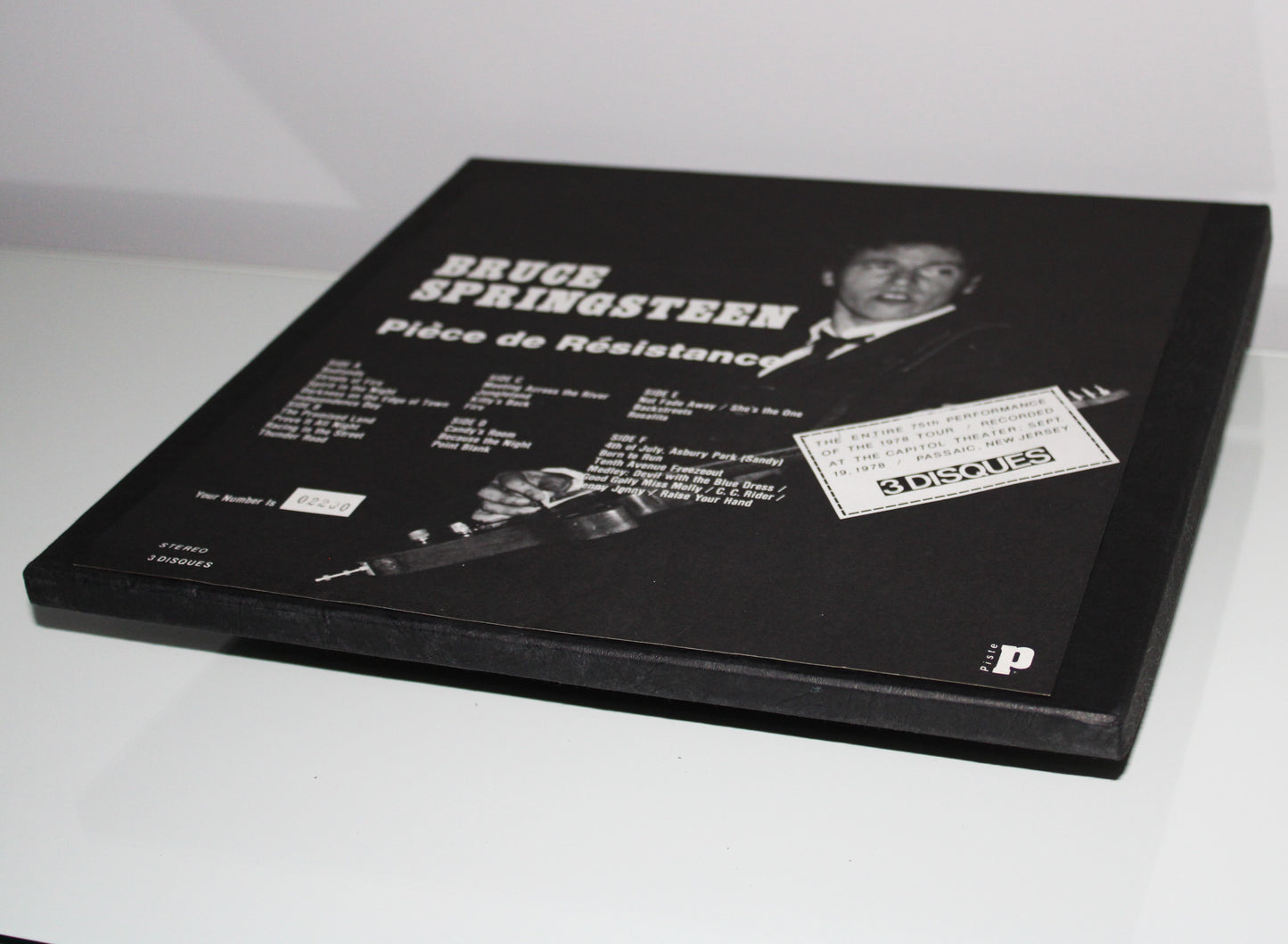 Bruce Springsteen "Pièce De Résistance" 3LP Records Vinyl LP Box SLIPPED DISC - NUMBERED Live Capitol Theatre 1978 BLV Boot