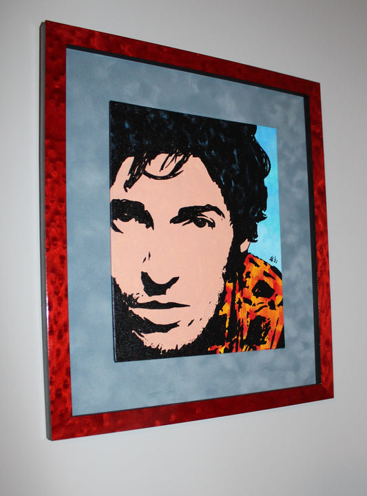 Bruce Springsteen - Original Art - Springsteen Close Up - Hand Painted by Artist (DOW)