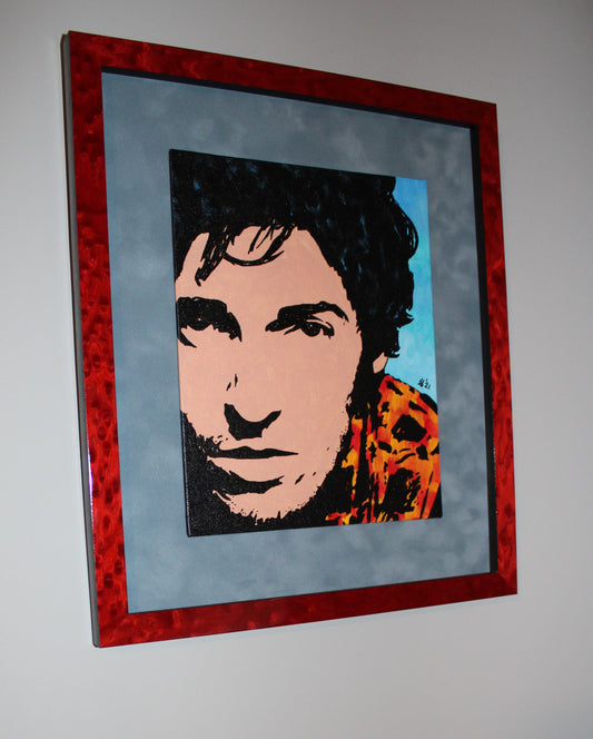 Bruce Springsteen - Original Art - Springsteen Close Up - Hand Painted by Artist (DOW)