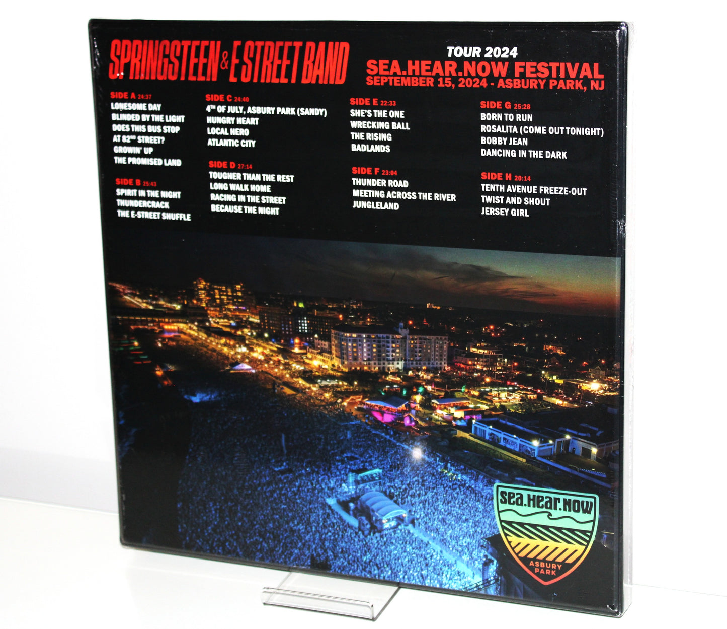 SPRINGSTEEN & E-STREET #16/300 “SEA HEAR NOW” 4 LP SEALED BOX SET Asbury Park, LTD. ED., 4 Records UOF