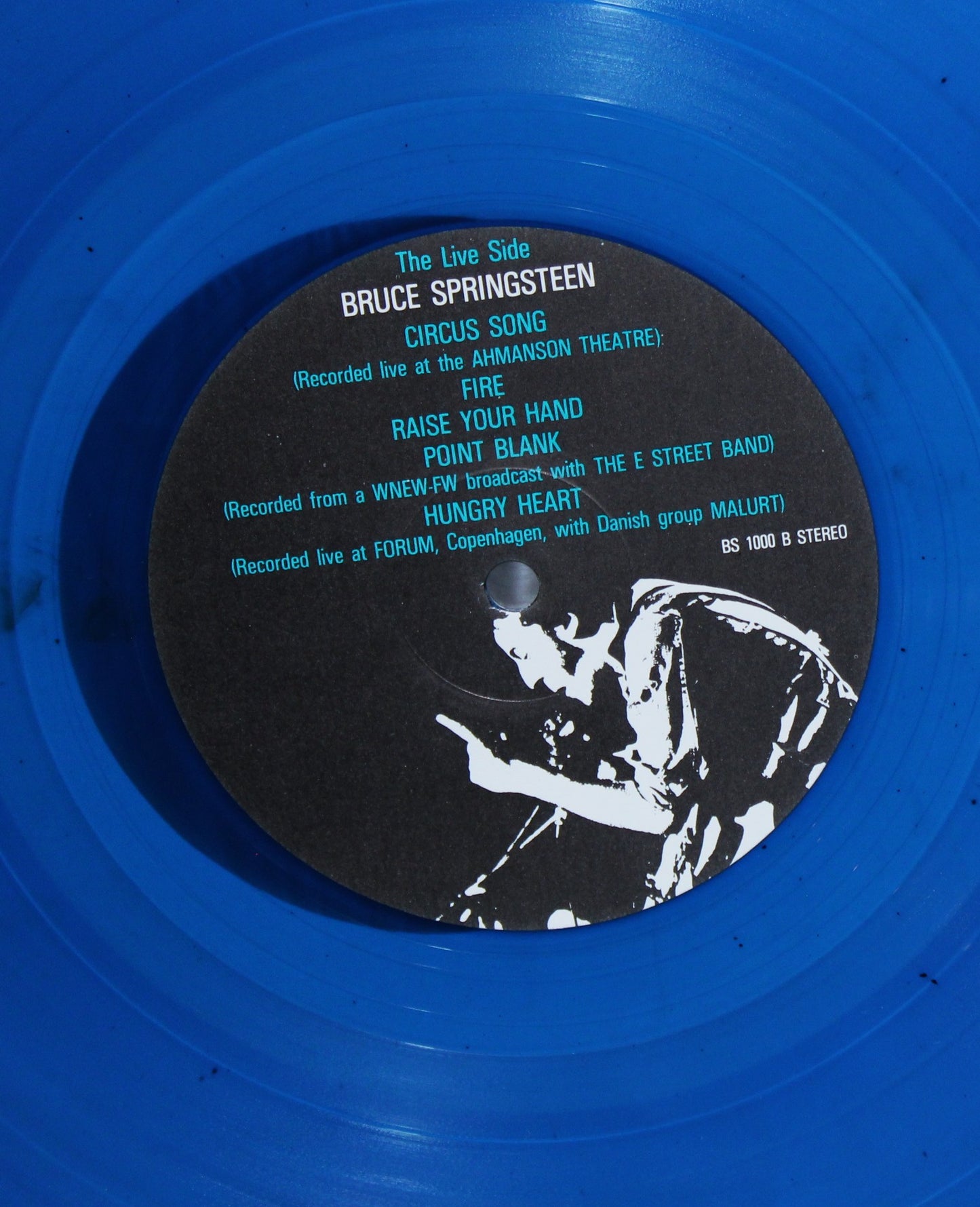 Bruce Springsteen "BY THE RIVER" 12" LP Record - Blue Color, Limited Edition 1982 Unofficial