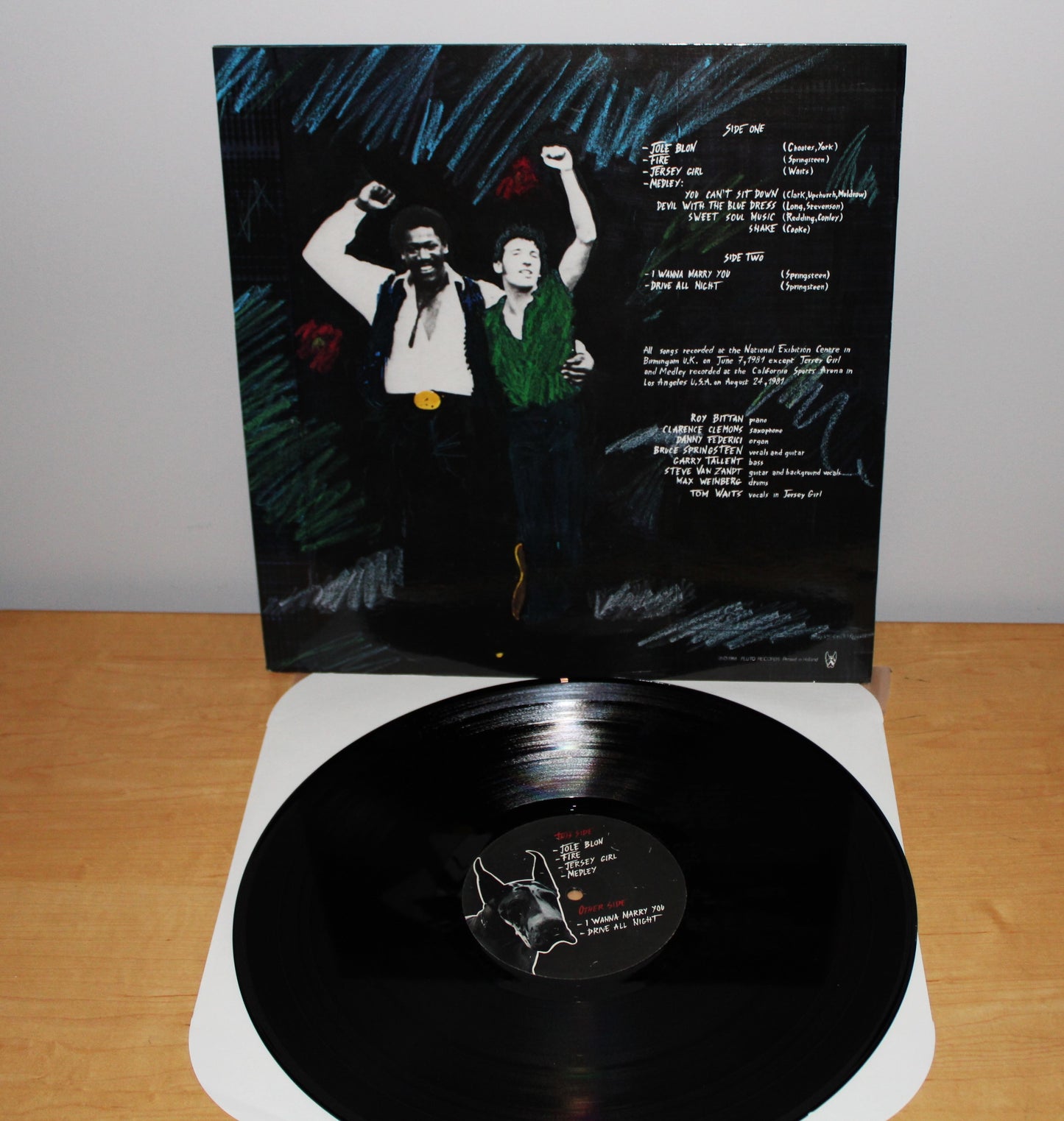Bruce Springsteen "Wheels On Fire" Unofficial Vinyl Live in GB 1981