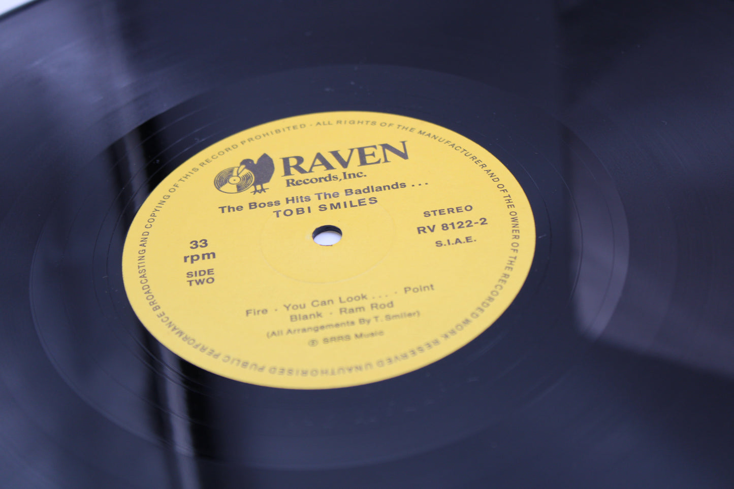 Bruce Springsteen & ESB BOSS HITS THE 'BANDLANDS' TOBI SMILES - MISSPELLED Vinyl Bootleg