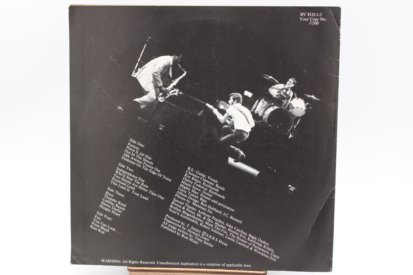 Bruce Springsteen & ESB BOSS HITS THE 'BANDLANDS' TOBI SMILES - MISSPELLED Vinyl Bootleg