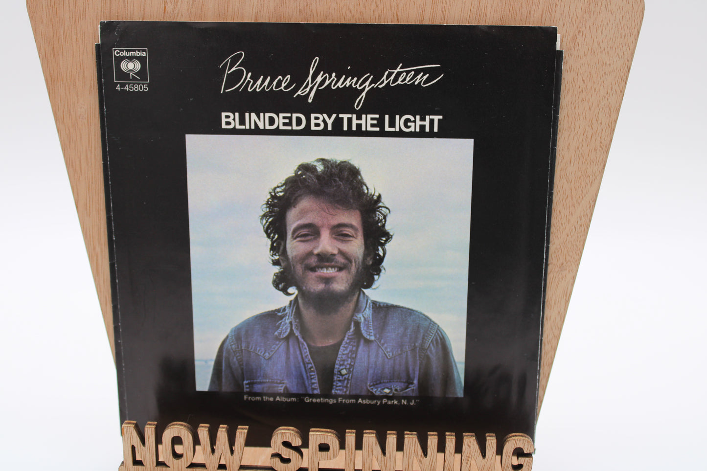 Bruce Springsteen "Blinded By the Light" 45 Record (NM) Columbia with Picture Sleeve (EX)