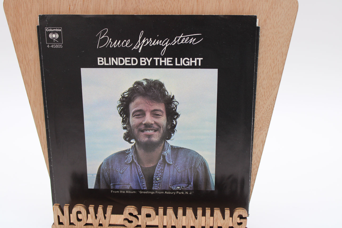 Bruce Springsteen "Blinded By the Light" 45 Record (NM) Columbia with Picture Sleeve (EX)