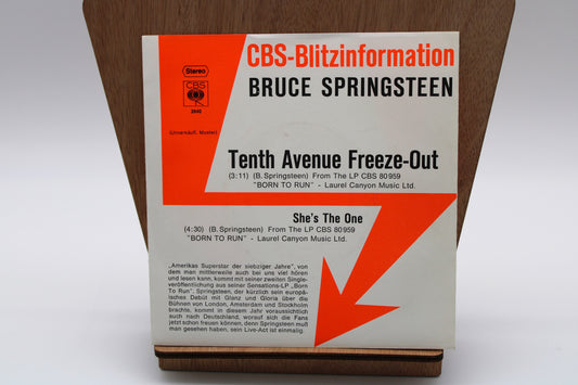 Tenth Avenue Freeze Out/She's The One - collector 45 record Blitzinformation Promo w/Picture Sleeve