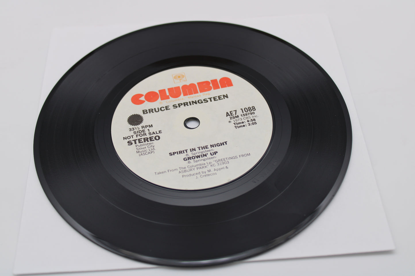 Bruce Springsteen - Spirit in the Night, Growin' Up & Rosalita - US PROMO 7" - Collectible Investment