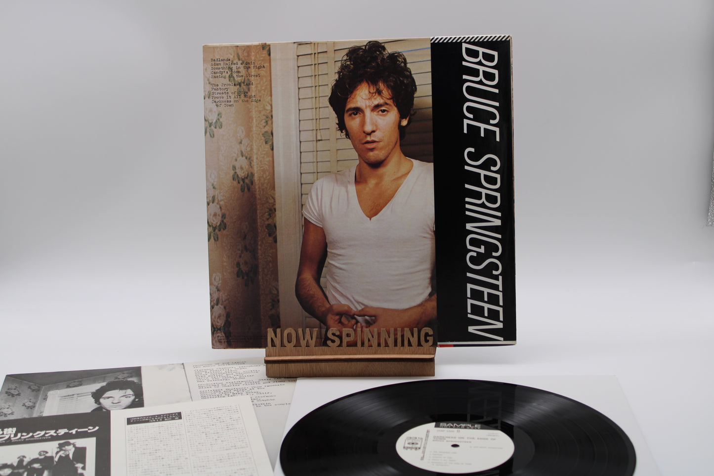 Bruce Springsteen JAPAN SAMPLE PROMO "Darkness on the Edge of Town" 1978 OBI+ Inserts Near Mint