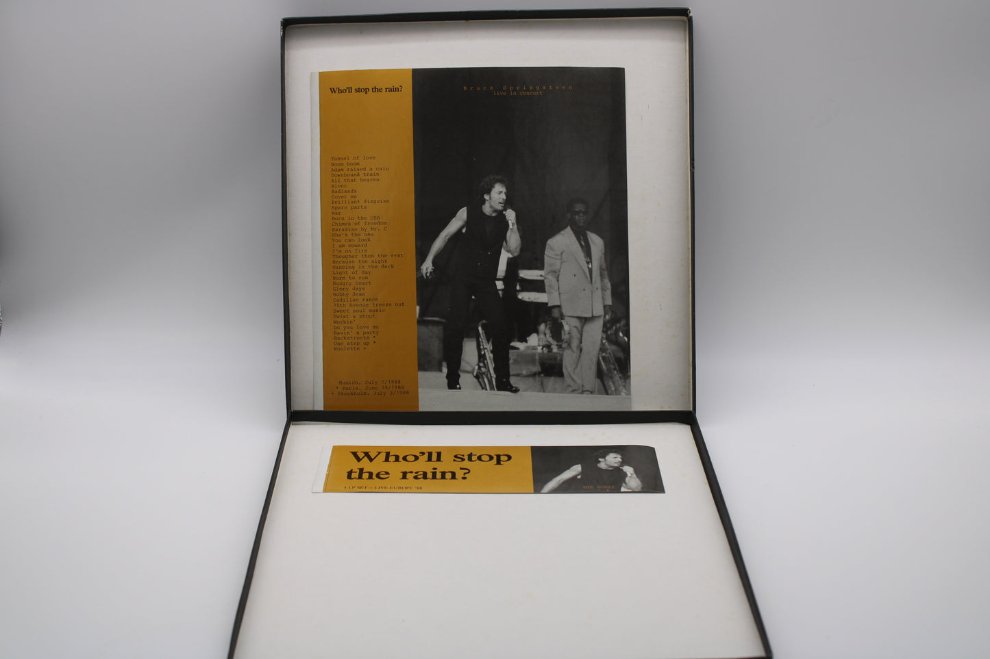 Bruce Springsteen "Who'll Stop The Rain?" Vinyl Box Set - 5LPs Munich Concert 1988 (DOW)
