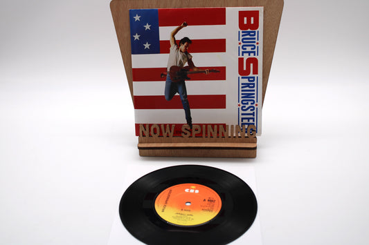 Bruce Springsteen Cover Me & Jersey Girl 7" Vinyl Record UK import with Poster (DOW)
