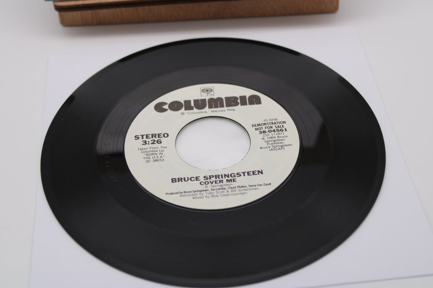 Bruce Springsteen 45 record - Cover Me "Demonstration/Not For Sale" 1984 original
