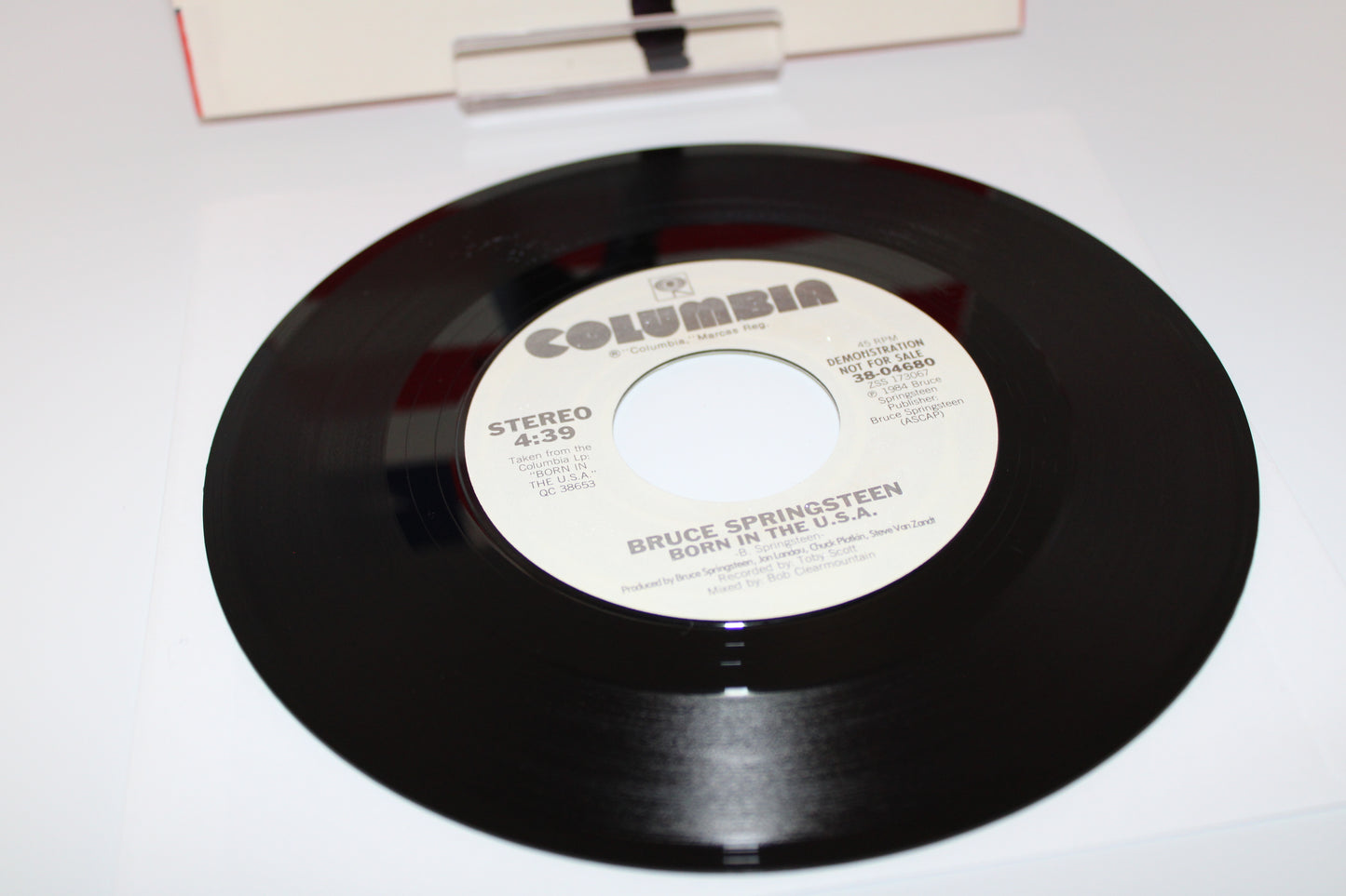 Bruce Springsteen Born In The U.S.A. - picture sleeve DEMO 45 record 1984