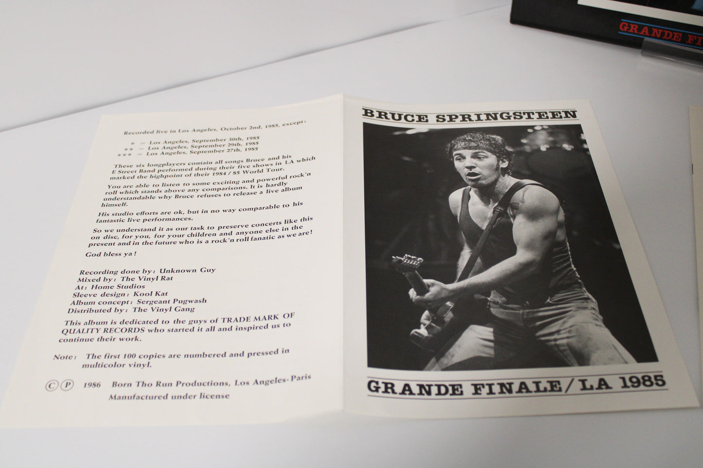 Bruce Springsteen "GRANDE FINALE" 6 RECORDS Entire Show in LA - Complete Box Set!
