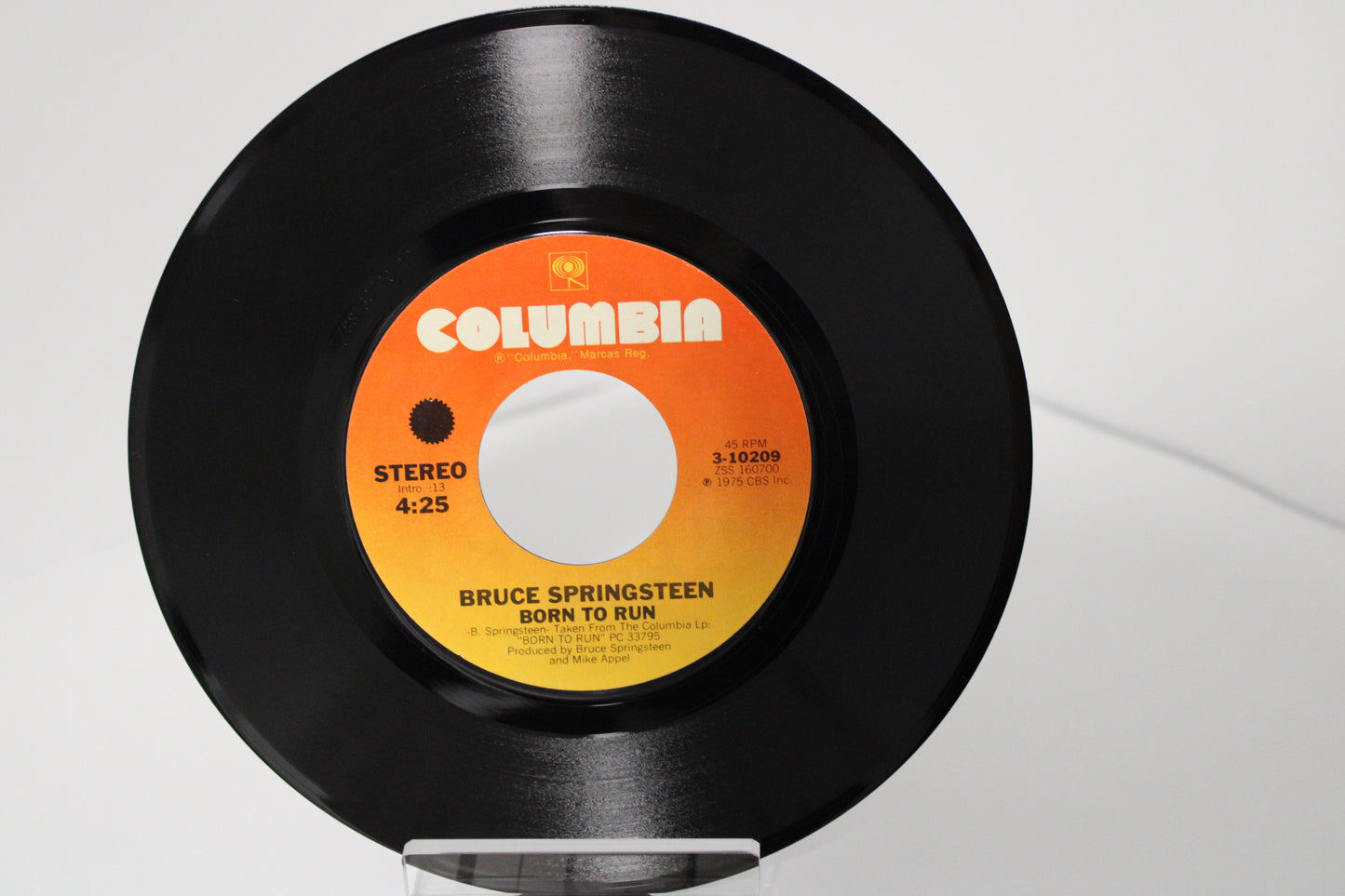Bruce Springsteen – BORN TO RUN - 45 Record Single 1975 Near Mint collectible