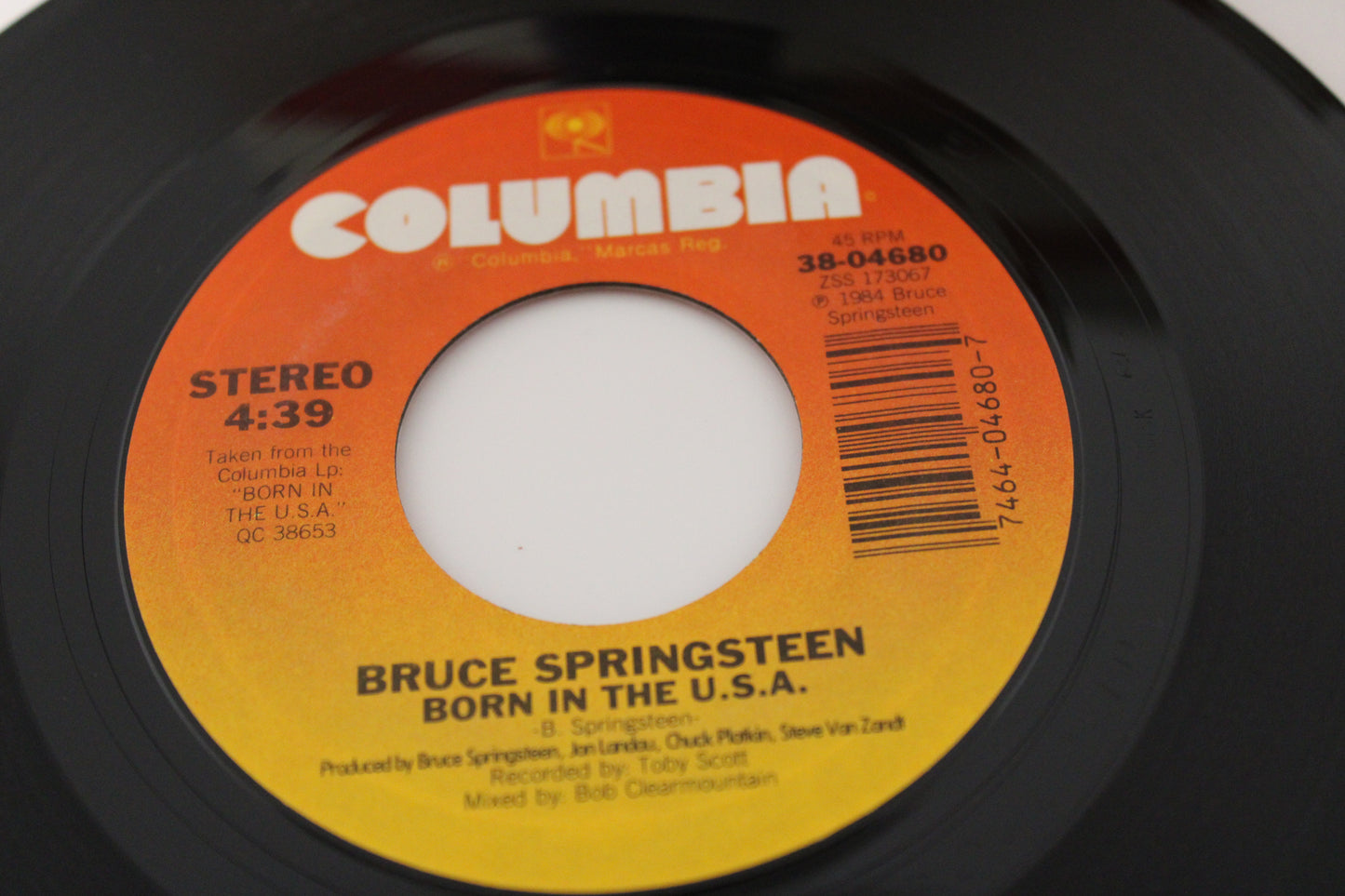 Bruce Springsteen - Born In The U.S.A. - picture sleeve 45 record near perfect collectible