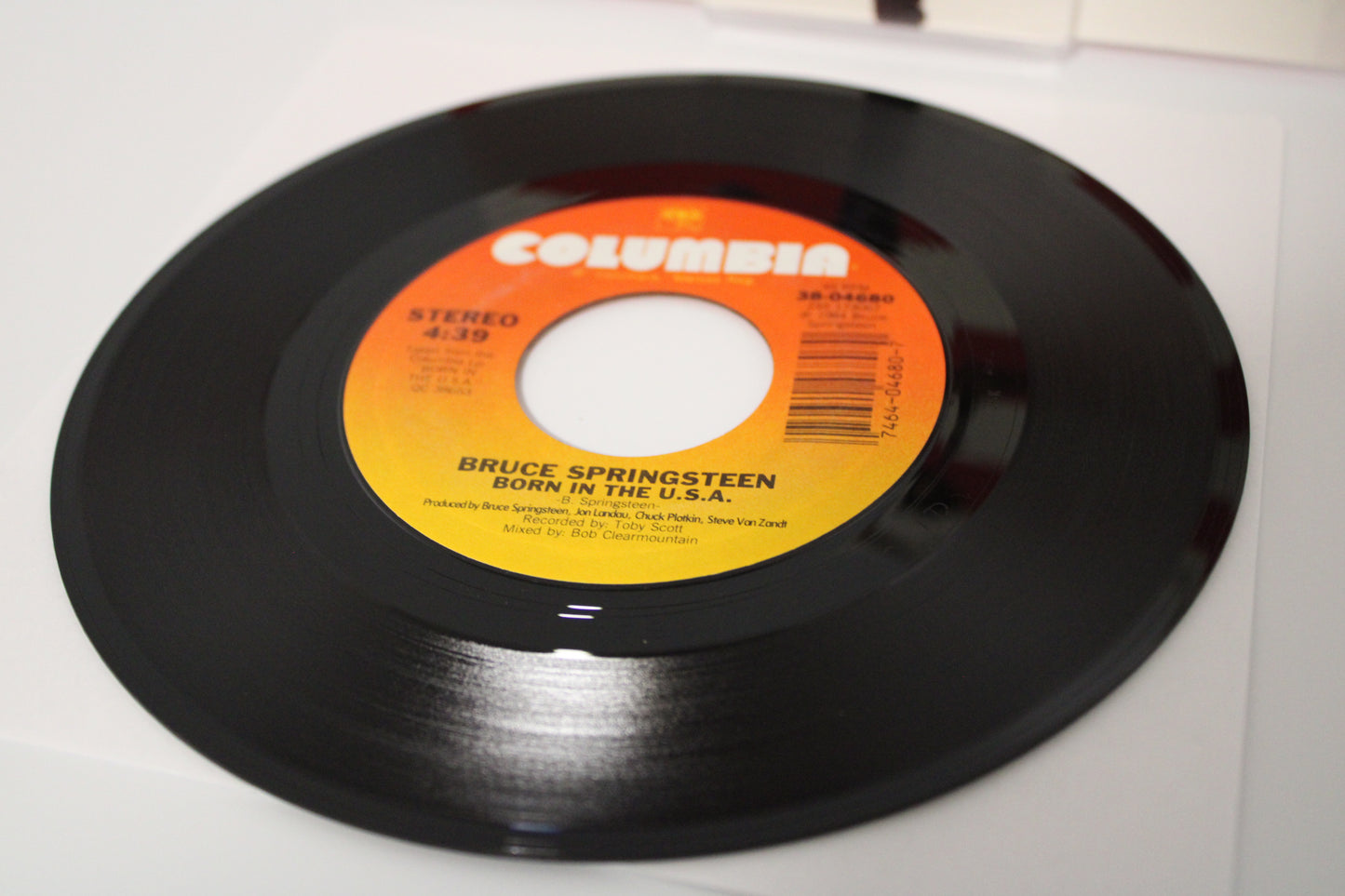 Bruce Springsteen - Born In The U.S.A. - picture sleeve 45 record near perfect collectible