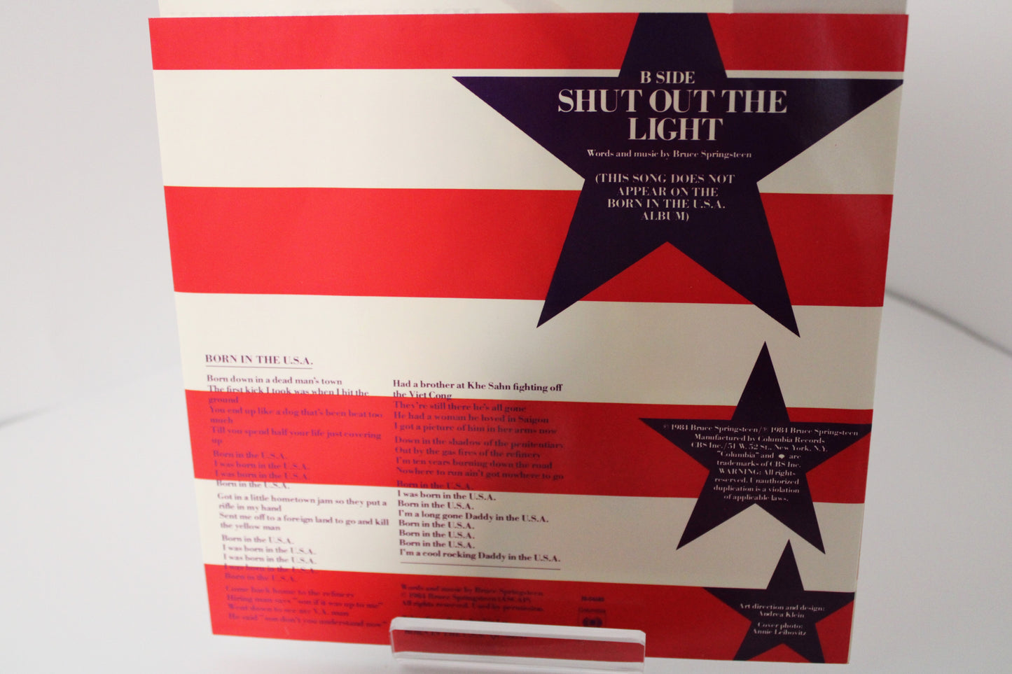 Bruce Springsteen - Born In The U.S.A. - picture sleeve 45 record near perfect collectible