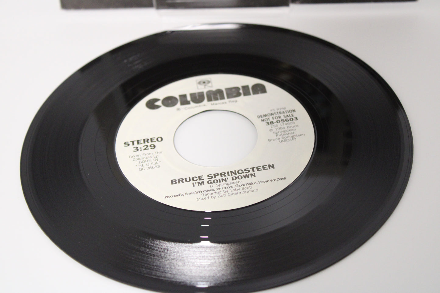 Bruce Springsteen – I'm Goin' Down - DEMO - 45 Record Single w/Rare Pic Sleeve