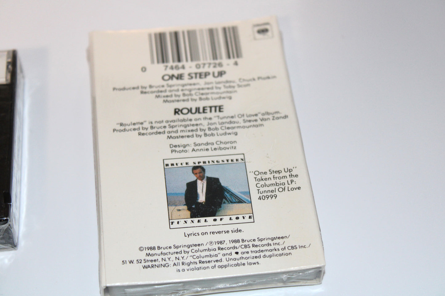 Bruce Springsteen SEALED "Tunnel of Love" 1987 CD Longbox + Cassette & Cassette Single - all Sealed
