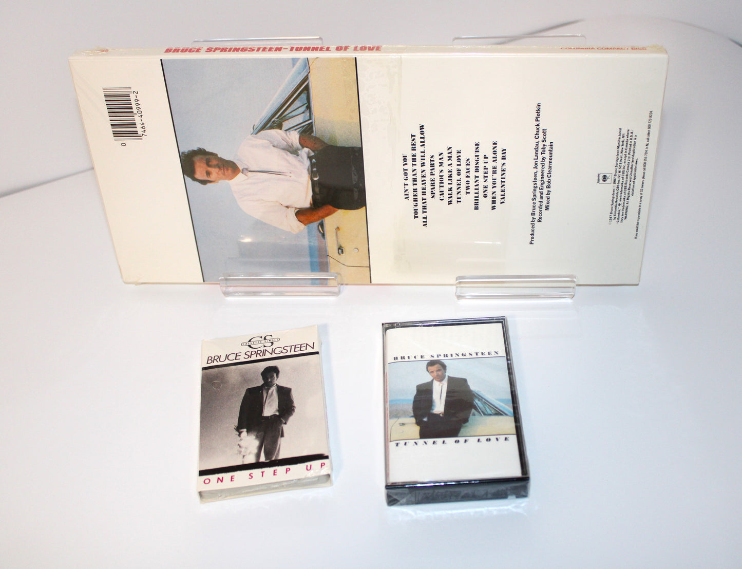Bruce Springsteen SEALED "Tunnel of Love" 1987 CD Longbox + Cassette & Cassette Single - all Sealed