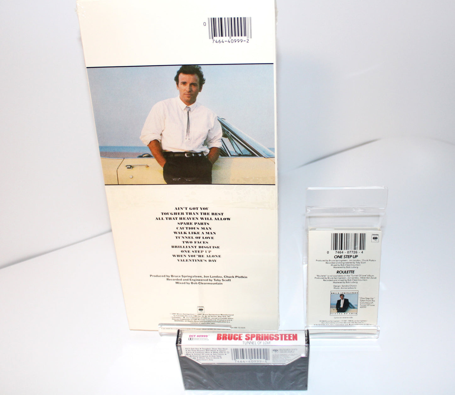 Bruce Springsteen SEALED "Tunnel of Love" 1987 CD Longbox + Cassette & Cassette Single - all Sealed