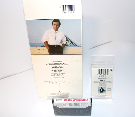 Bruce Springsteen SEALED "Tunnel of Love" 1987 CD Longbox + Cassette & Cassette Single - all Sealed