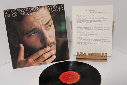 Bruce Springsteen The Wild, The Innocent & The E Street Shuffle. Promo Gold Stamp Vinyl