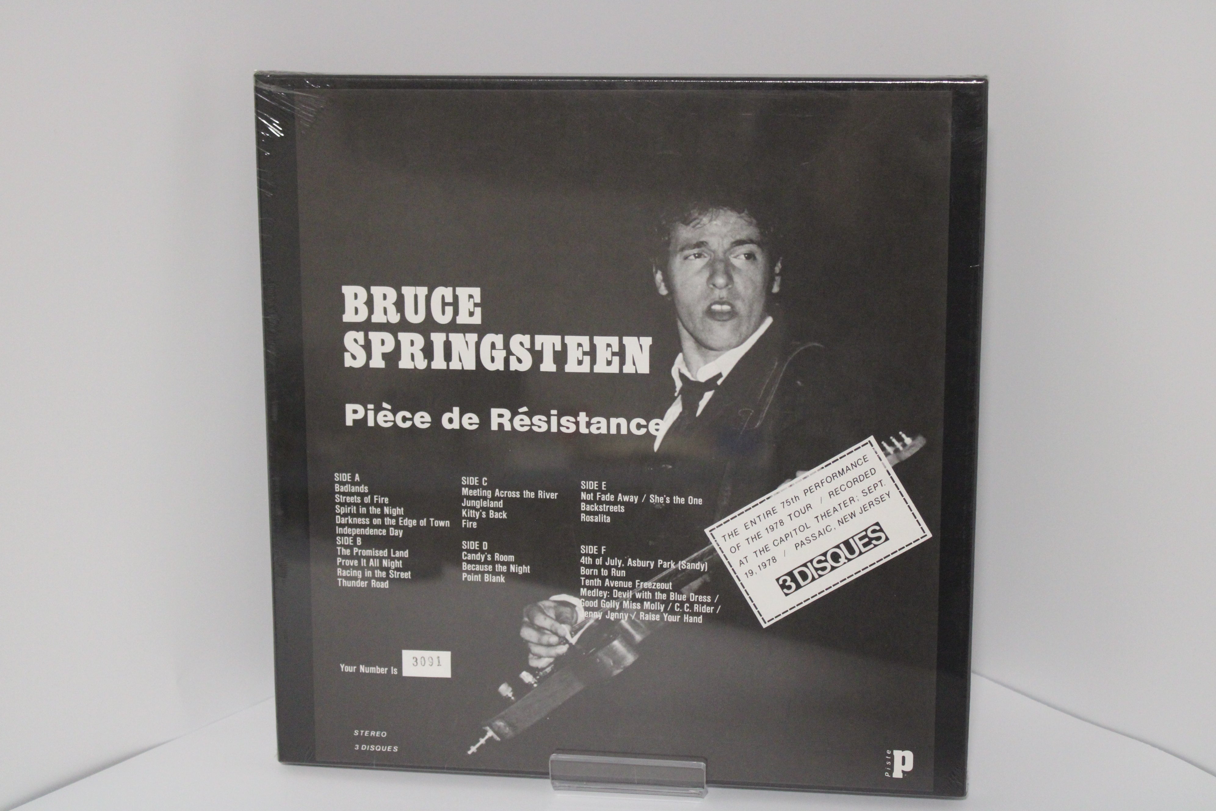Bruce Springsteen SEALED & NUMBERED - Pice De Rsistance Box Set 3 Circuit Records Bruce Springsteen SEALED & NUMBERED - Pice De Rsistance Box Set 3 Circuit Records