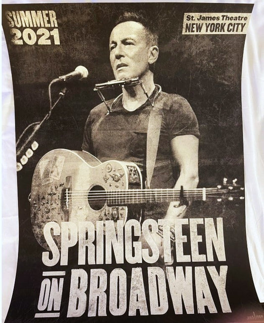 Bruce Springsteen "Springsteen on Broadway 2021" Lithograph - Limited Edition and Numbered
