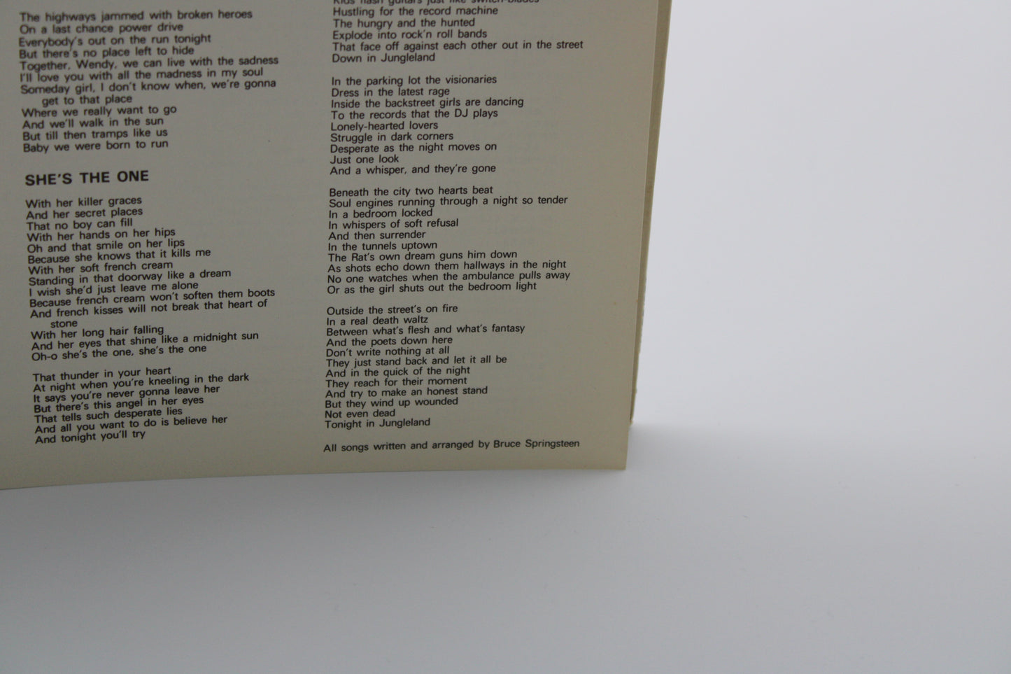 Bruce Springsteen - Last American Hero from Asbury Park N.J. – Japan Promo Vinyl