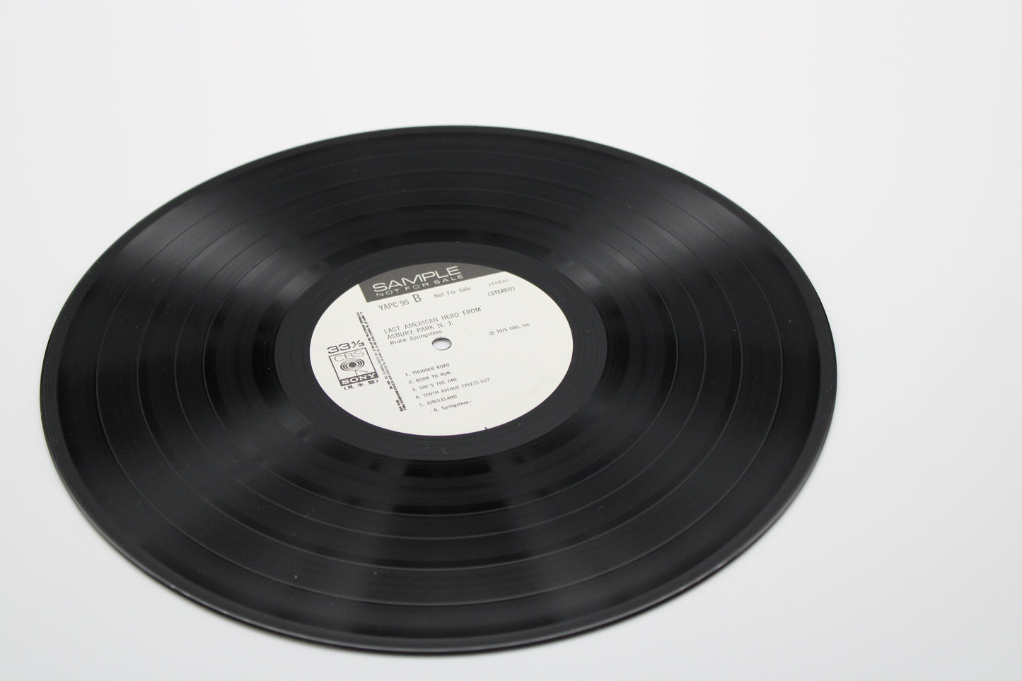 Bruce Springsteen - Last American Hero from Asbury Park N.J. – Japan Promo Vinyl