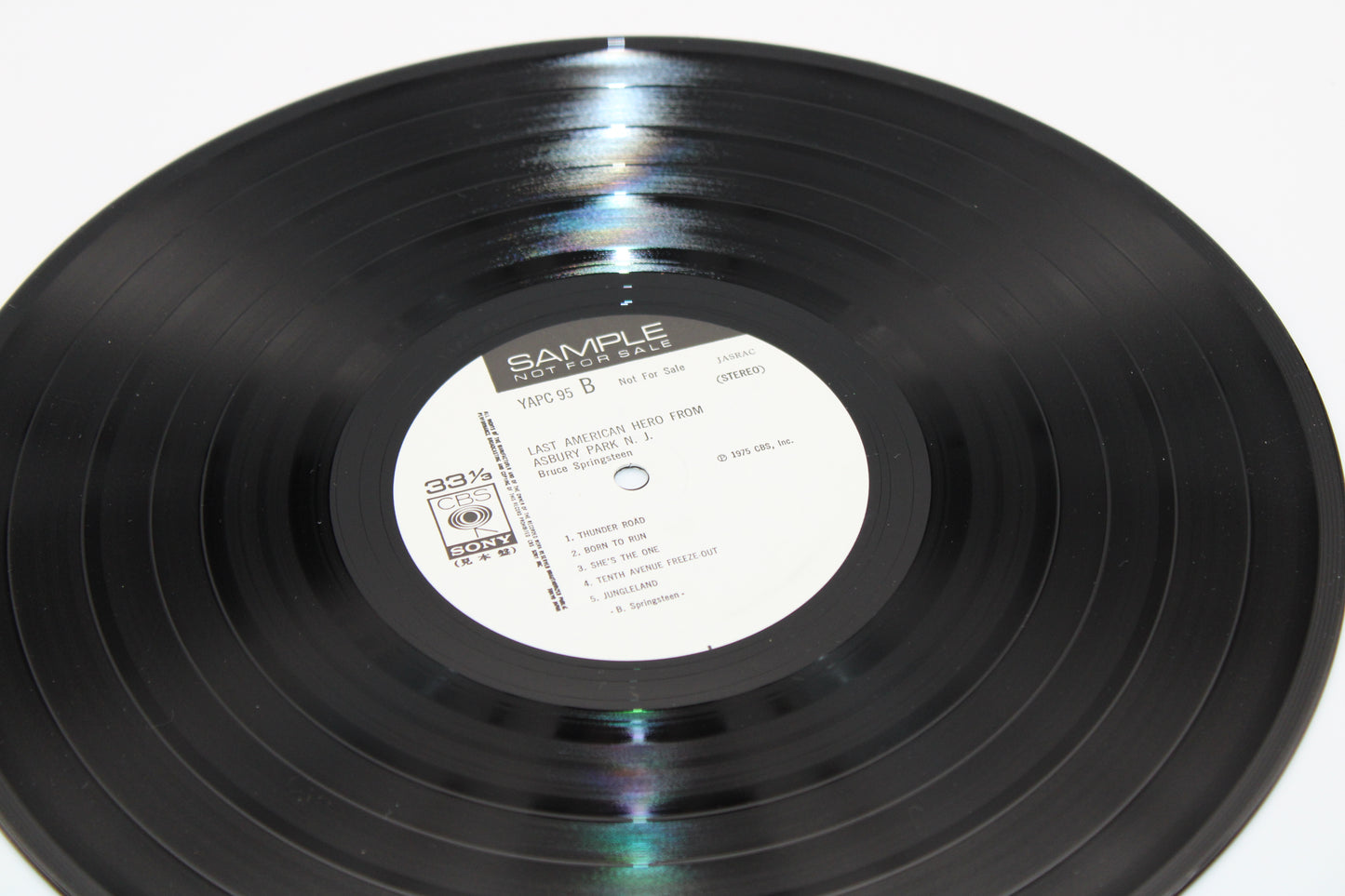 Bruce Springsteen - Last American Hero from Asbury Park N.J. – Japan Promo Vinyl