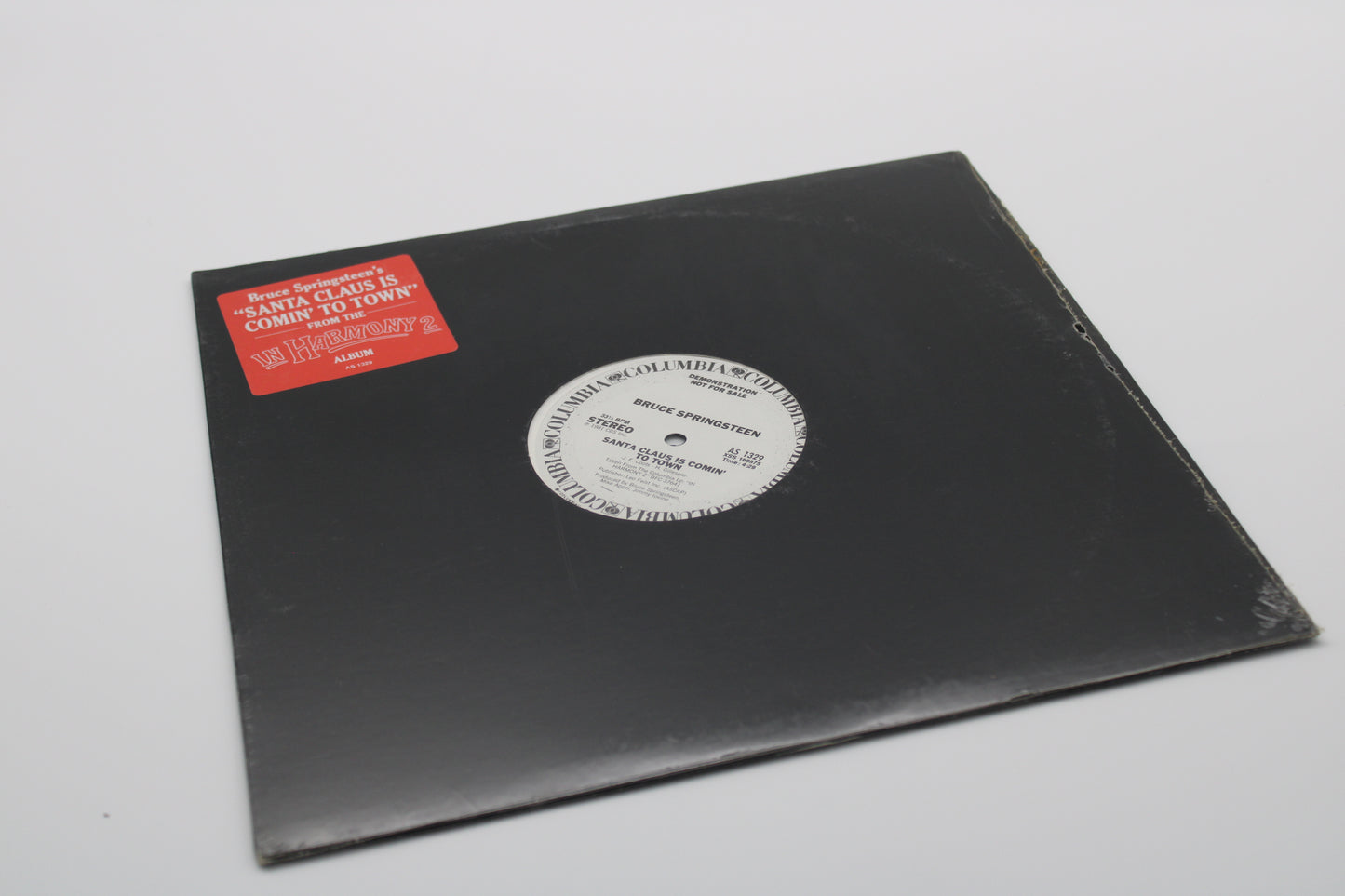 Bruce Springsteen - SEALED -Santa Claus is Comin’ to Town – 12” White Label Promo - Sealed Collectible