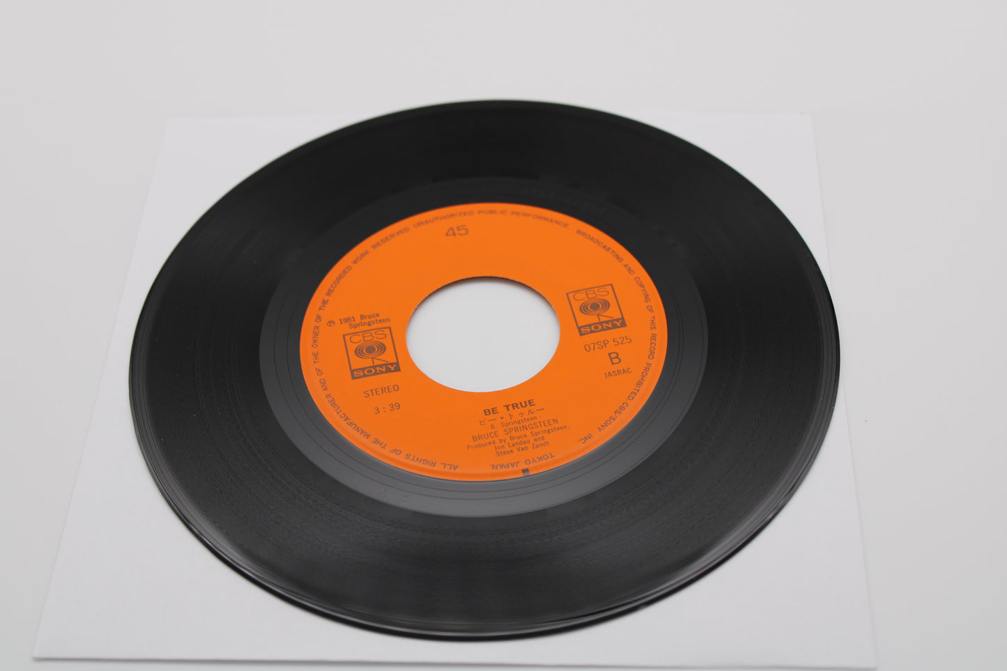 Bruce Springsteen I Wanna Marry You & Be True - 45/7" Japan release 1981