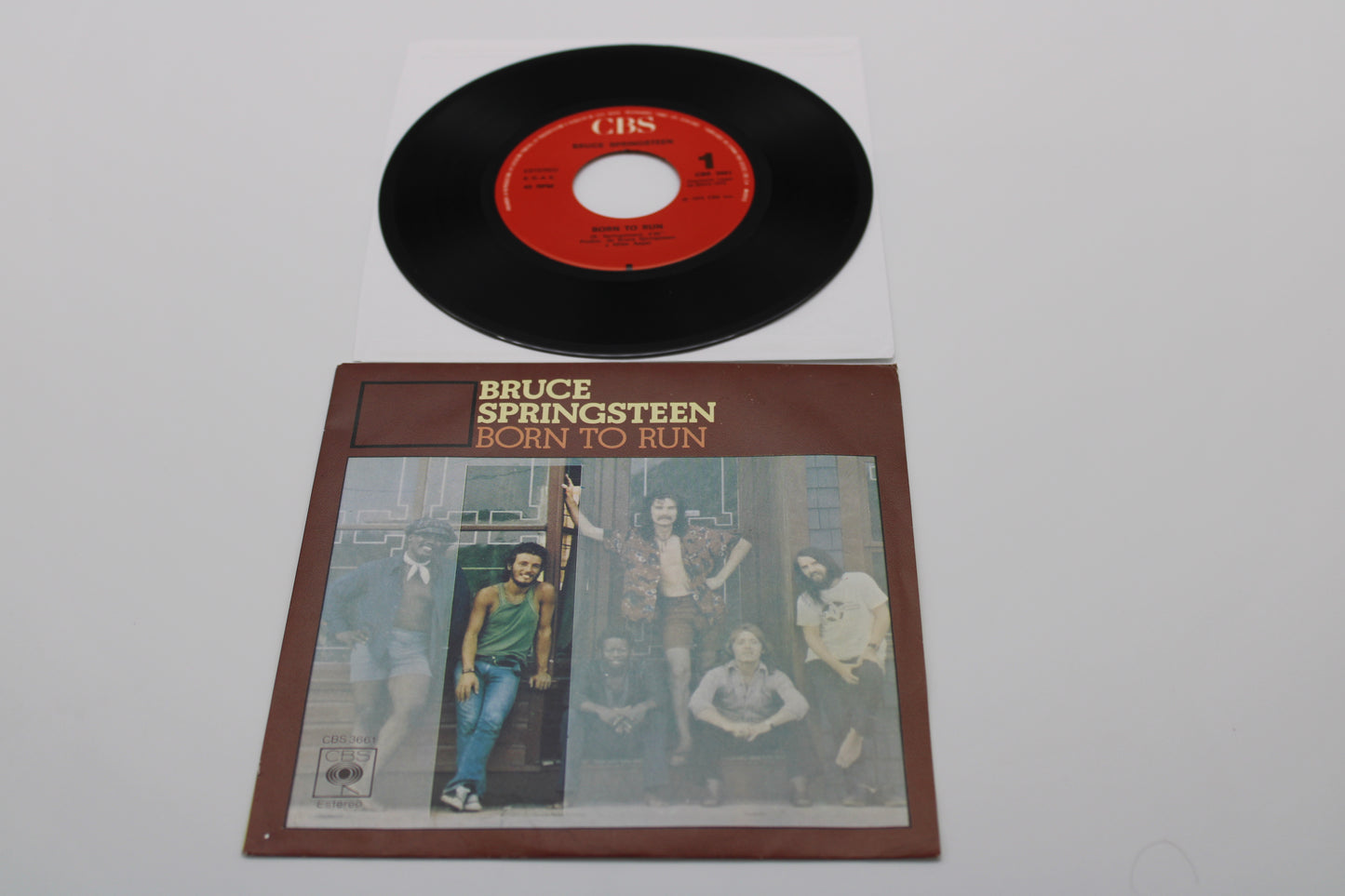 Bruce Springsteen 45 Record "Born to Run" Import 1975 Picture Sleeve Collectible