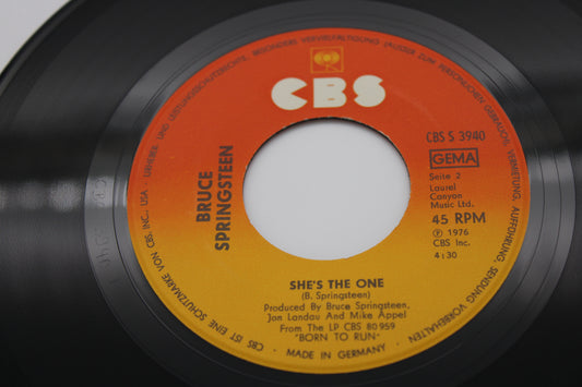 Bruce Springsteen 45 Record Tenth Avenue Freeze Out & She's the One 1976 German Import Collectible