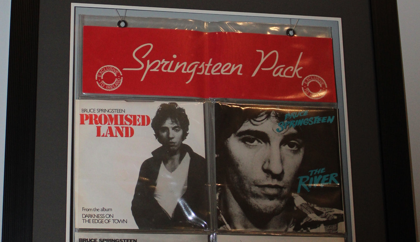 Bruce Springsteen "Springsteen Pack" Four 45 Records - One of a Kind Collectible