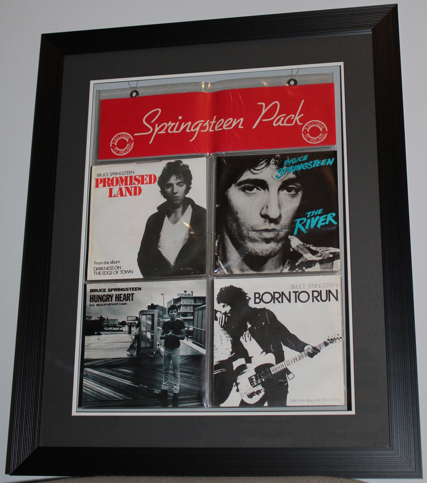 Bruce Springsteen "Springsteen Pack" Four 45 Records - One of a Kind Collectible