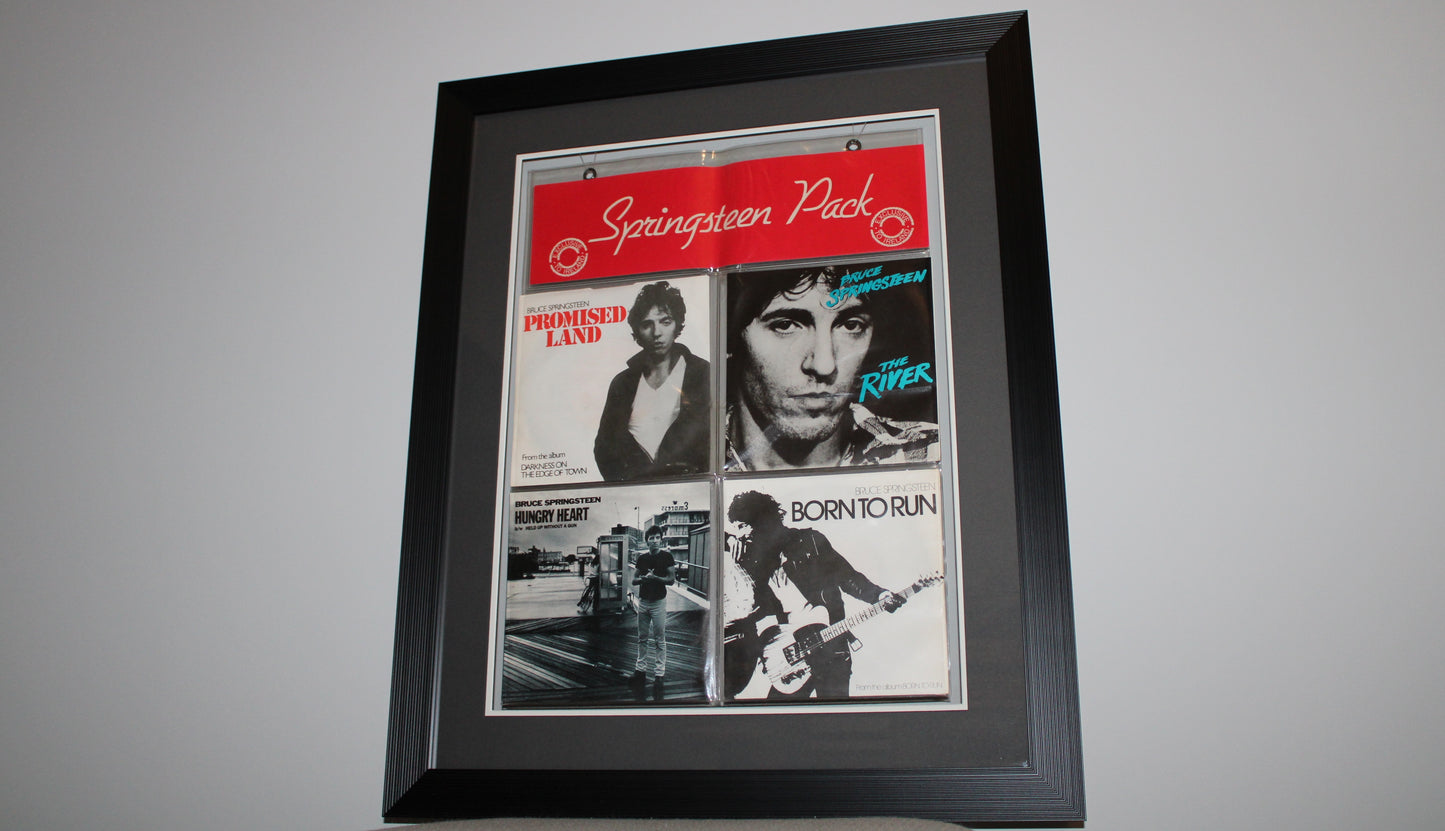 Bruce Springsteen "Springsteen Pack" Four 45 Records - One of a Kind Collectible